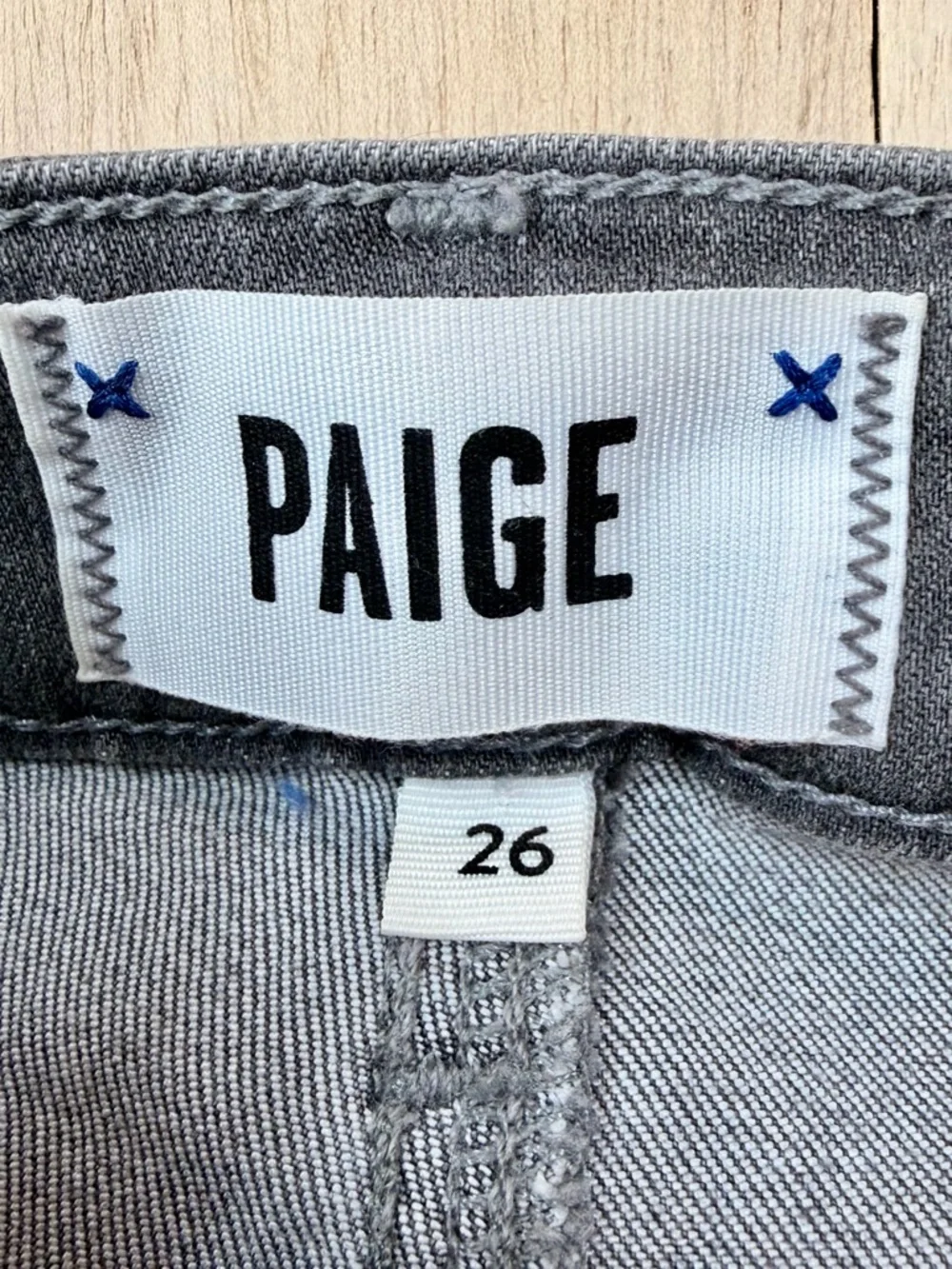 PAIGE Hoxton Ankle Jeans Gray Stone Wash Women’s 26 - Picture 7 of 14